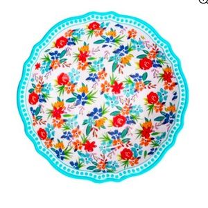 💜The Pioneer Woman Floral Teal Birthday ServeBowl